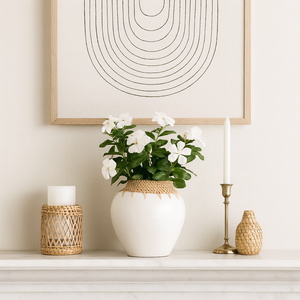 FALLONWIND WHITE VASE 10 (IN) 2