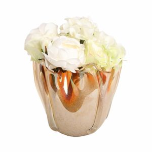 DAXTONROSE TAN GLASS VASE 9 (IN) 3