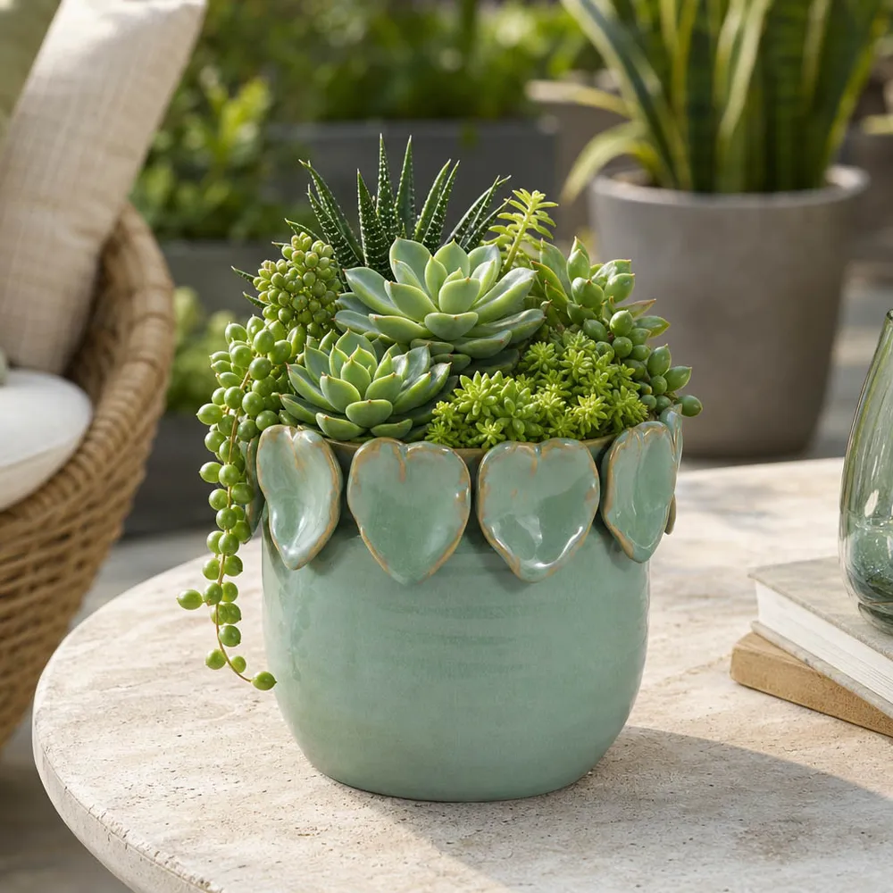 SLATERCLIFF GREEN PLANTER 6 (IN)