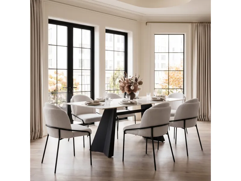 Jambi Dining Chair Ivory 2