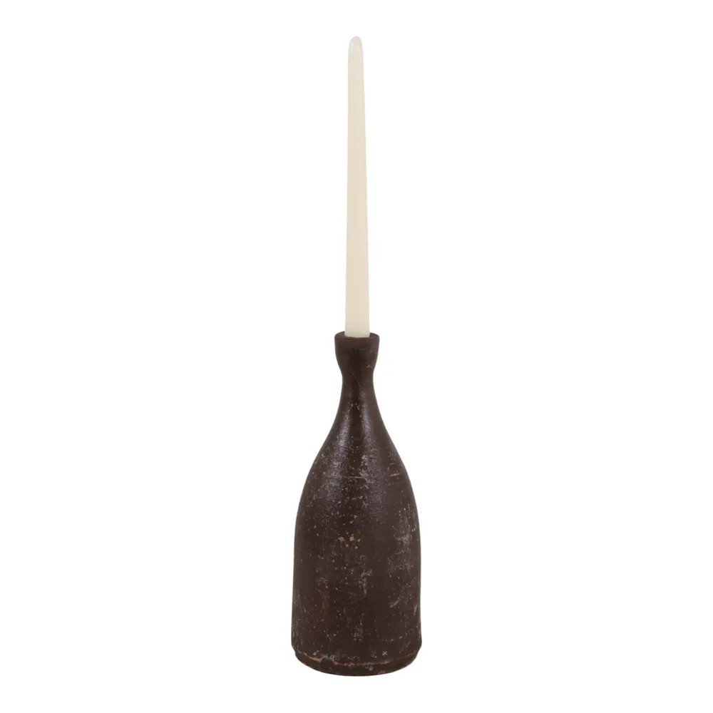 PAXTONCLIFF BROWN CANDLE HOLDER 11 (IN)