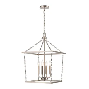 Emmett 17″ Wide 4-Light Pendant - Brushed Nickel 3