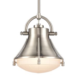 Urbanite 9'' Wide 1-Light Mini Pendant - Satin Nickel 4