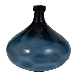 HESTONWELL BLUE GLASS VASE 13 (IN) 1