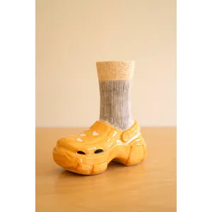 Ceramic Crocs and Socks Vase 4