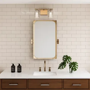 Lightweave 15″ Wide 2-Light Vanity Light - Satin Brass 6