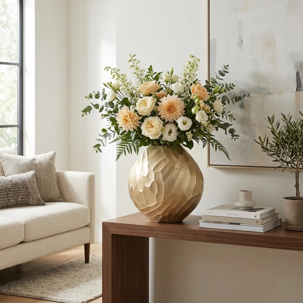 ARLENCLIFF GOLD VASE 14 (IN)