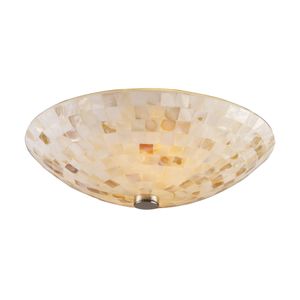 Capri 12'' Wide 2-Light Semi Flush Mount - Satin Nickel 1