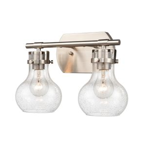 Salamanca 15.5'' Wide 2-Light Vanity Light - Satin Nickel 2