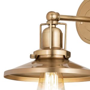 English Pub 7'' High 1-Light Sconce - Satin Brass 3