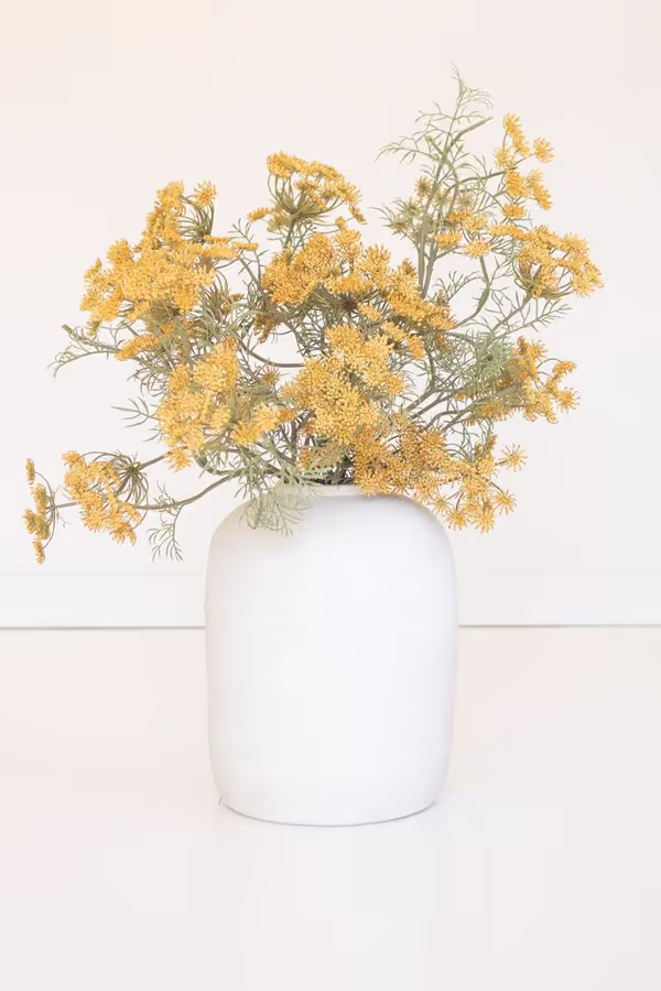 Artificial Yellow Lace Flower