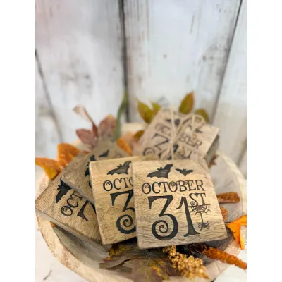 October 31st Coasters 4in Set of 4