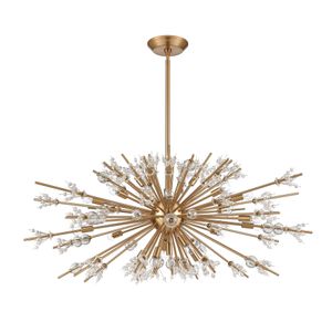 Starburst 48'' Wide 29-Light Chandelier - Satin Brass 2