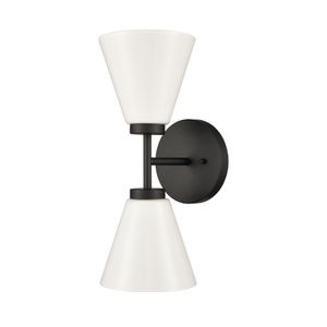 Houghton 15'' High 2-Light Vanity Light - Matte Black 2
