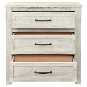 Heritage Oak Three Drawer Chest - Premium 6
