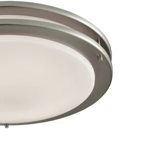Clarion 15'' Wide 1-Light Flush Mount - Brushed Nickel 4