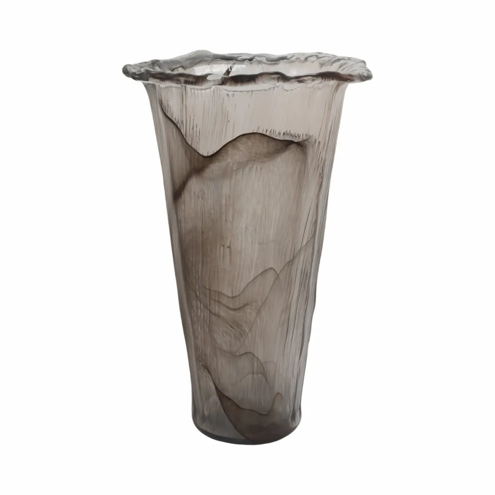 FARGOBURN BROWN GLASS VASE 20 (IN)