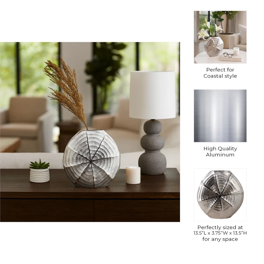 DURBANBEACH SILVER VASE 14 (IN)