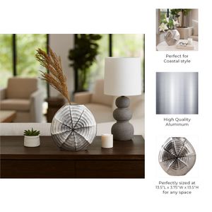 DURBANBEACH SILVER VASE 14 (IN) 10