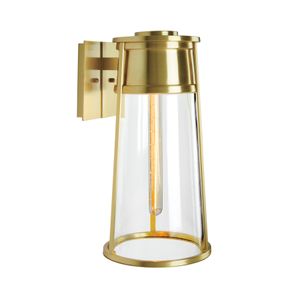 Cone 12.75'' High 1-Light Outdoor Sconce - Satin Brass 1