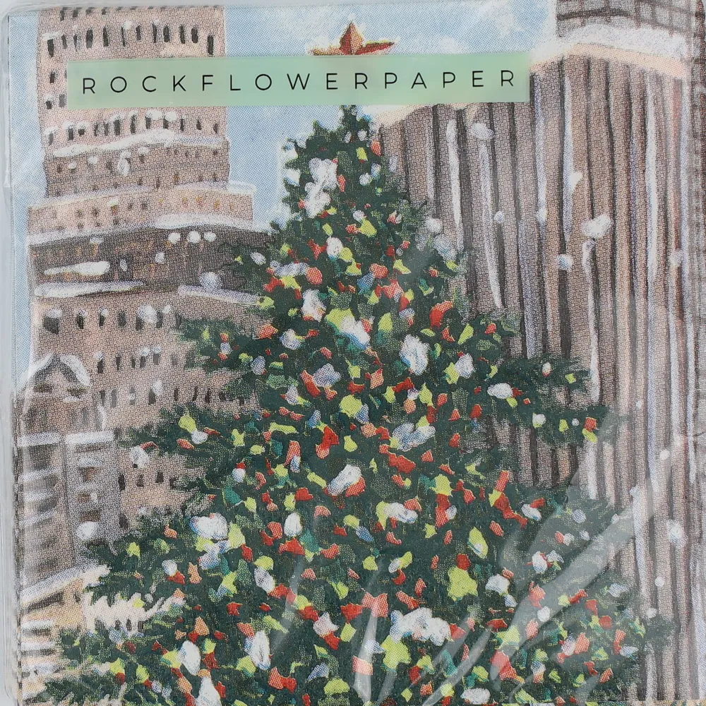 Cityscape Yuletide Paper Cocktail Napkins (Pack of 25)