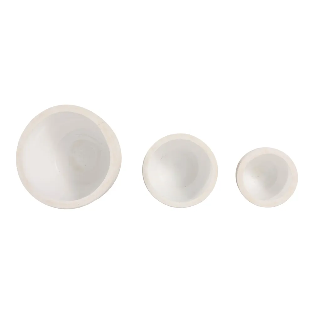 LUTHERHOLM SET OF 3 IVORY PLANTER 8 (IN)