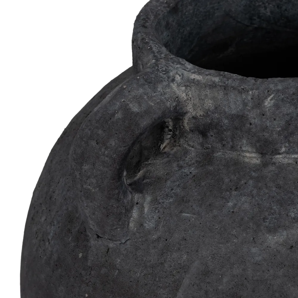 CORBINFORD BLACK VASE 12 (IN)