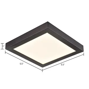 Titan 6'' Wide Integrated LED Down Light - Square Oil Rubbed Bronze 2