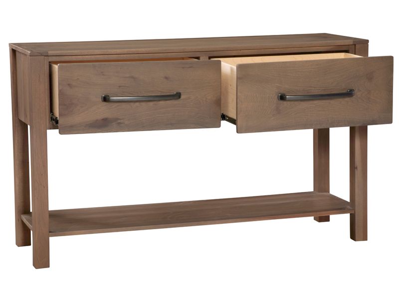 re.curated Two-drawer Console Table with Shelf 3