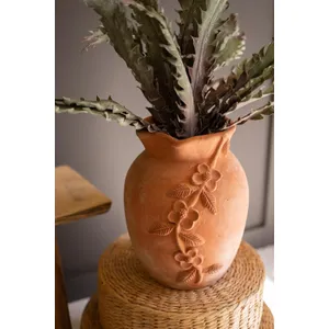 Terracotta Urn with Vine Detail 4