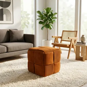 COREYBEACH BROWN OTTOMAN 15 (IN) 2