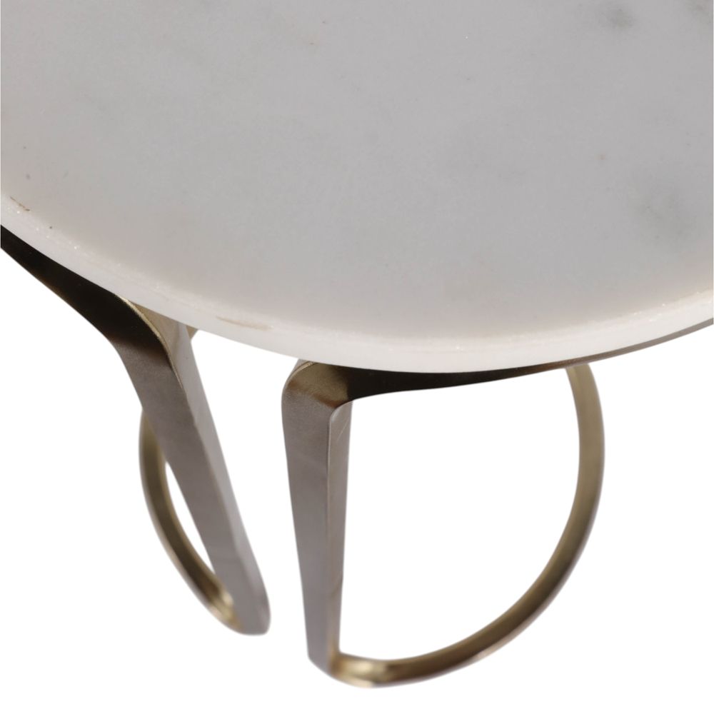 GENTRYPORT WHITE ACCENT TABLE 25 (IN)