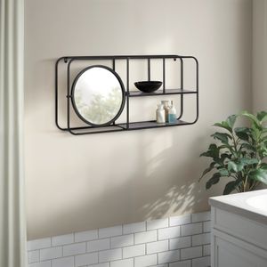 ARDOAK BLACK WALL SHELF 14 (IN) 2