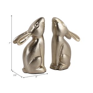RAMONAHAM SET OF 2 GOLD BOOKENDS 7 (IN) 8
