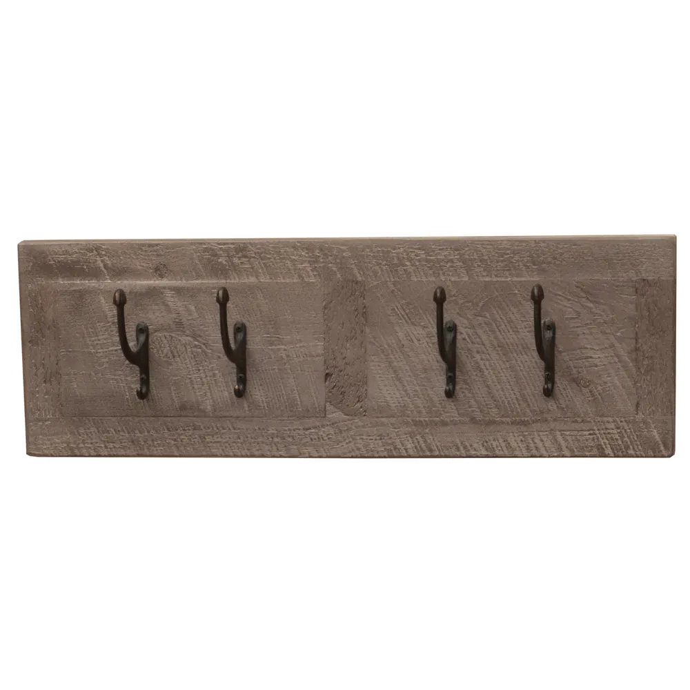 WoodShop Wall Coat Rack - 24-inch