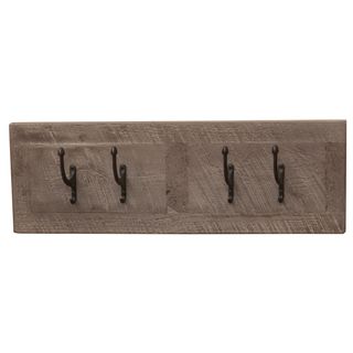 WoodShop Wall Coat Rack - 24-inch