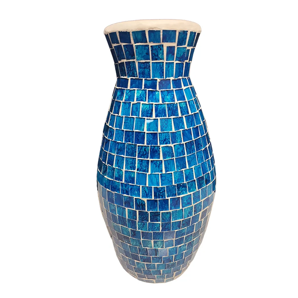 13" MOSAIC VASE