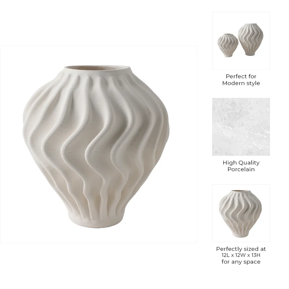 RAETON IVORY VASE 14 (IN)