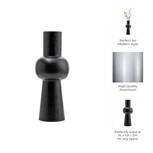 HATTONDALE BLACK VASE 15 (IN) 9