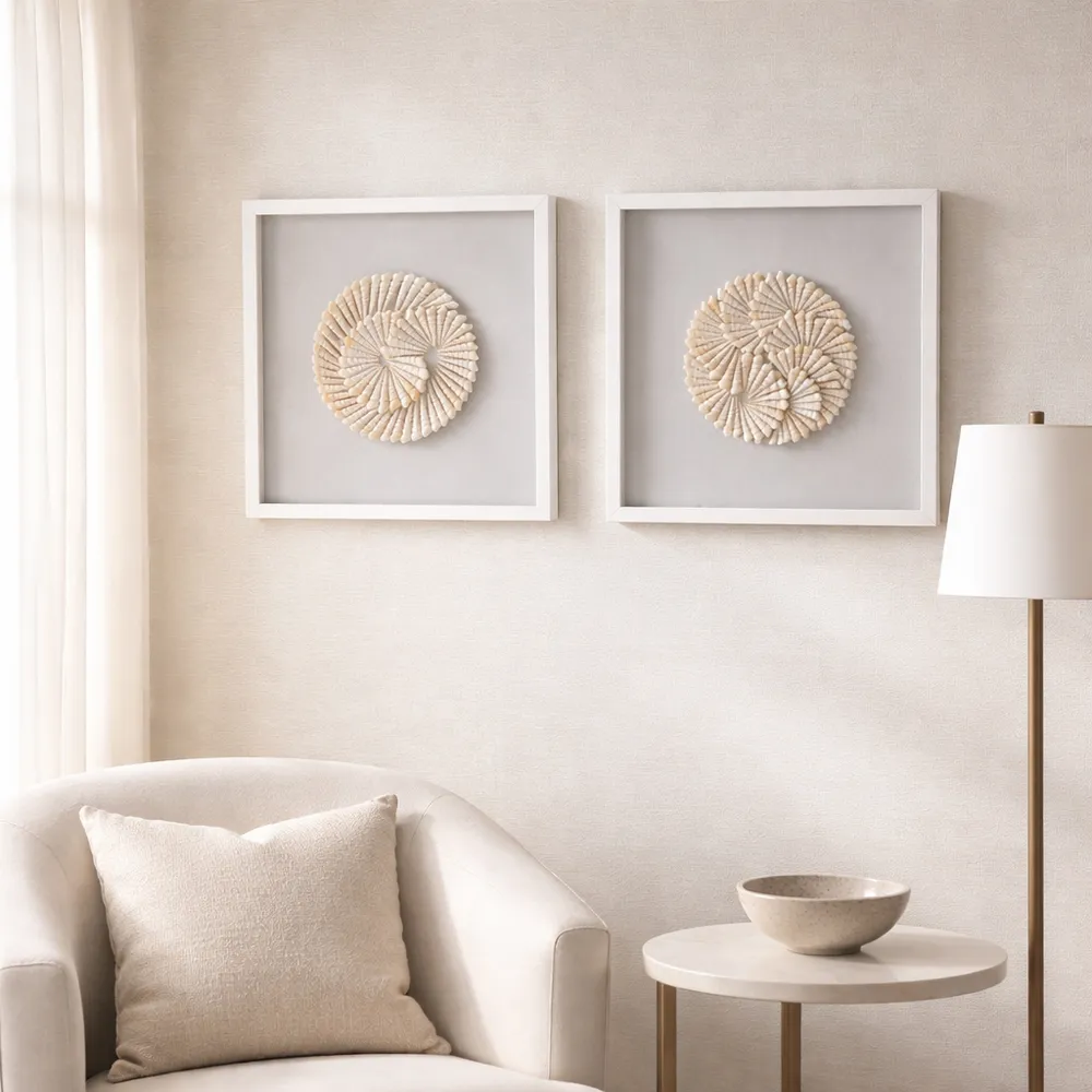 NILEWICK SET OF 2 IVORY ART 20 (IN)