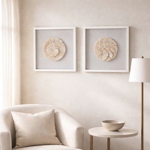 NILEWICK SET OF 2 IVORY ART 20 (IN) 10