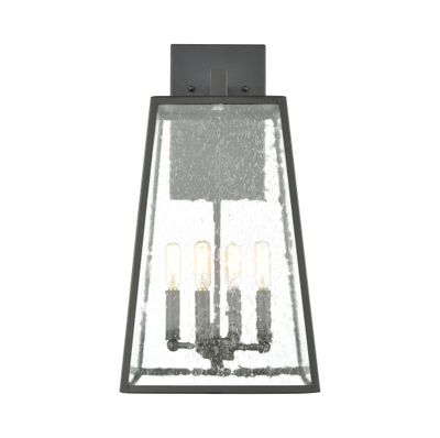 Meditterano 22″ High 4-Light Outdoor Sconce - Matte Black