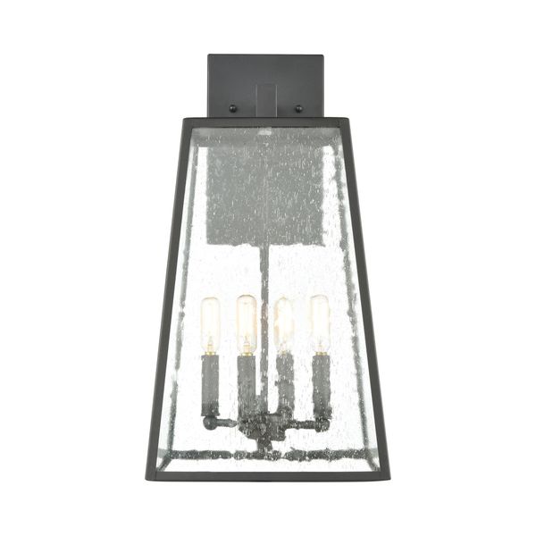 Meditterano 22'' High 4-Light Outdoor Sconce - Matte Black