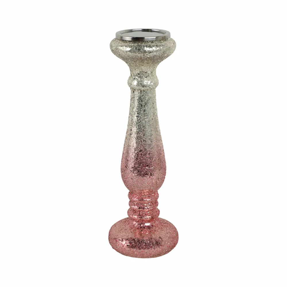 HILTONFIELD PINK CANDLE HOLDER 15 (IN)