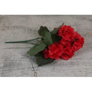 Red Geranium 13in Pick 2