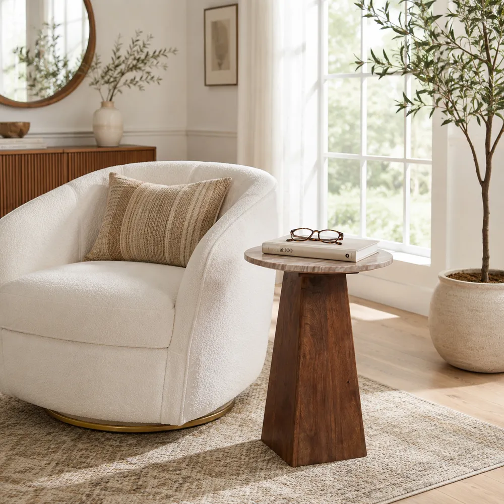 JAKEFORD TAN TABLE 22 (IN)