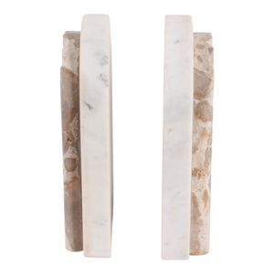 HELENAHAM SET OF 2 TAN BOOKENDS 7 (IN) 4
