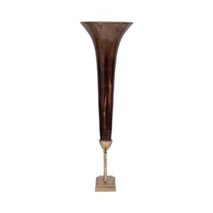 ATLASMILL BRONZE GLASS VASE 31 (IN) 4
