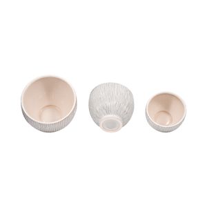 CUTTERWELL SET OF 3 WHITE PLANTER 11 (IN) 6