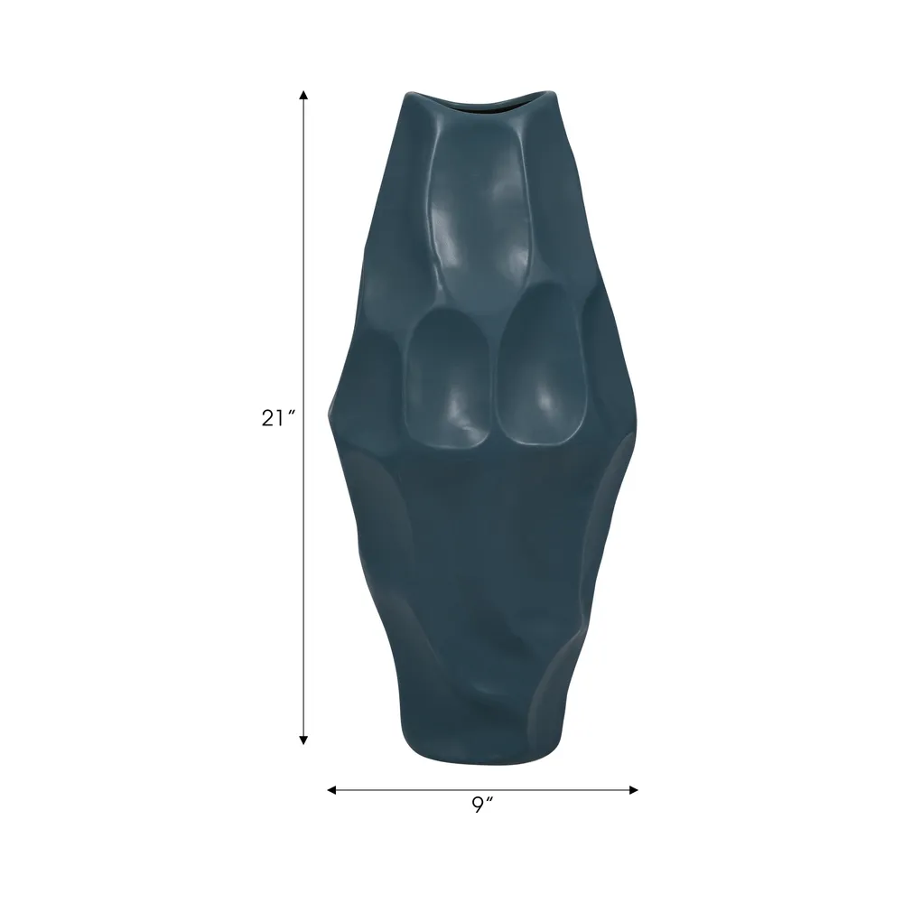 HERMONHOLM BLUE VASE 21 (IN)